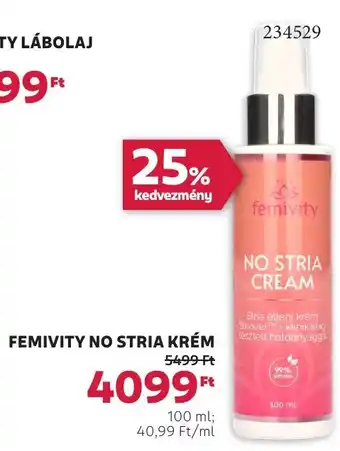 Rossmann Femivity no stria krém ajánlat