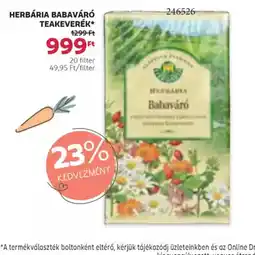 Rossmann Herbaria Babavár Teakeverék ajánlat