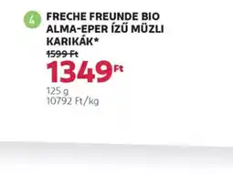 Rossmann Freche Freunde Bio Alma-eper ízű müzli kariká ajánlat