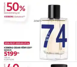 Rossmann Iceberg Cedar férfi EDT ajánlat