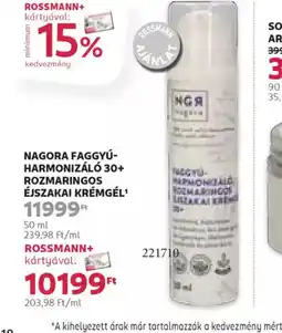 Rossmann Nagora Faggyú-Harmonizál 30+ Rozmaringos Éjszakai Krém ajánlat