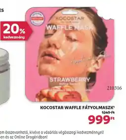 Rossmann KOCOSTAR Waffle Fátyolmaszk ajánlat