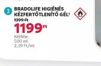 Rossmann Bradolife Higiénés Kézfertőtlenítő Gél ajánlat