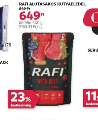 Rossmann RAFI alutasakos kutyaeledel ajánlat