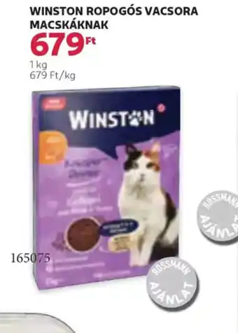 Rossmann Winston ropogsgos vacsora macskáknak ajánlat