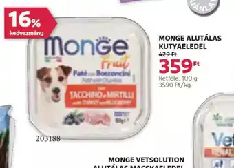 Rossmann Monge Alutálás Kutyaeledel ajánlat