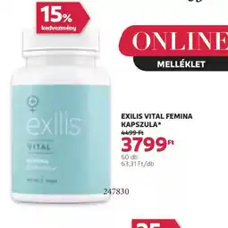 Rossmann Exilis Vital Femina Kapszula ajánlat