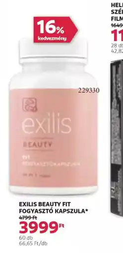 Rossmann Exilis Beauty Fit Fogyaszt Kapszula ajánlat