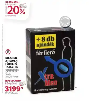 Rossmann Dr. Chen Xtra Men Férfi Erősítő Tabletta ajánlat