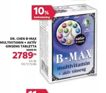 Rossmann Dr. Chen B-Max Multivitamin + Aktív Ginseng Tabletta ajánlat