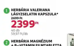 Rossmann Herbária Valeriana Lágyzselatin Kapszula ajánlat