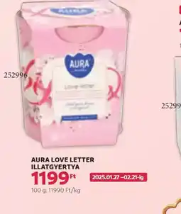 Rossmann Aura Love Letter Illatgyertya ajánlat