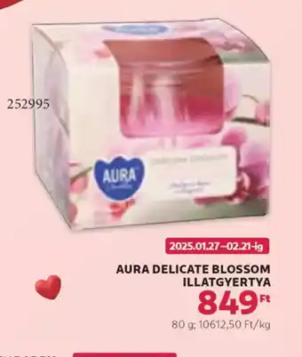 Rossmann Aura Delicate Blossom Illatgyertya ajánlat