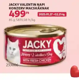 Rossmann Jacky Valentin Napi Konzerv Macskáknak ajánlat