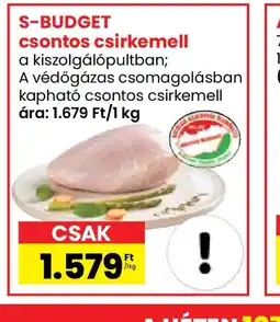 Spar S-Budget csontos csirkemell ajánlat