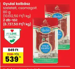 Spar Gyulai kolbász ajánlat