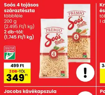 Spar Sos 4 tojásos száraz tészta ajánlat