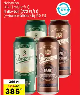 Spar Staropramen sör ajánlat