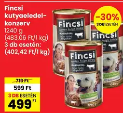 Spar Fincsi kutyaeledel- konzerv ajánlat