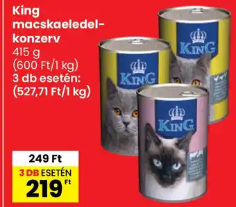 Spar King macskaeledel- konzerv ajánlat