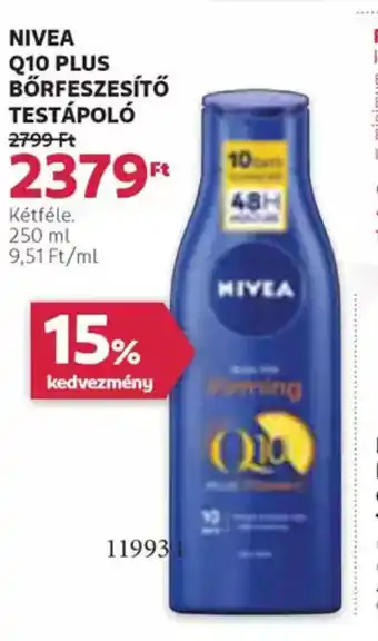 Rossmann Nivea Q10 Plus BőrfeszesÍtő testápoló ajánlat