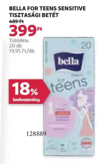 Rossmann Bella for teens sensitive tisztasági betét ajánlat