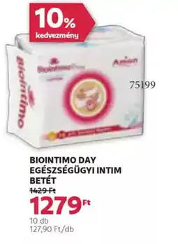 Rossmann Biointimo day egészségügyi intim betét ajánlat