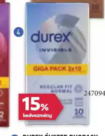 Rossmann Durex invisible óvszer duopack ajánlat