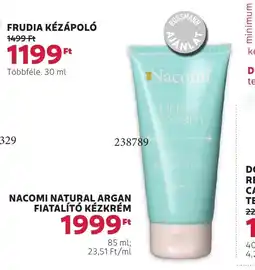 Rossmann Nacomi Natural argan fiatalító kézkrém ajánlat