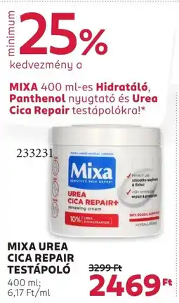 Rossmann Mixa Urea cica repair testápoló ajánlat