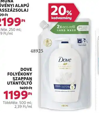 Rossmann Dove folyékony szappan utántöltő ajánlat