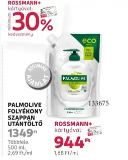 Rossmann Palmolive folyékony szappan utántöltő ajánlat