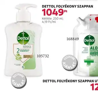 Rossmann Dettol folyékony szappan ajánlat