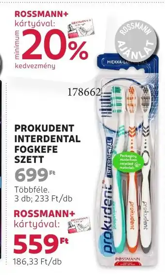 Rossmann Prokudent interdental fogkefe szett ajánlat