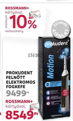 Rossmann Prokudent felnőtt elektromos fogkefe ajánlat