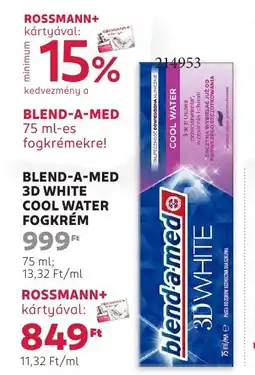 Rossmann Blend-a-med 3D white cool water ajánlat