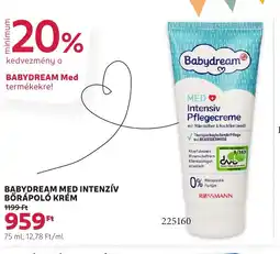 Rossmann Babydream med intenzív bőrápoló krém ajánlat