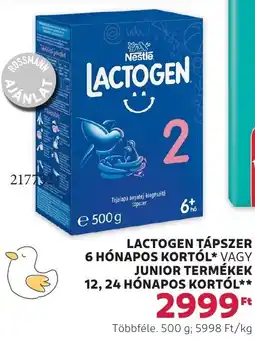 Rossmann Lactogen tápszer 6 hónapos kortól* vagy ajánlat