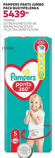 Rossmann Pampers pants jumbo pack bugyipelenka ajánlat