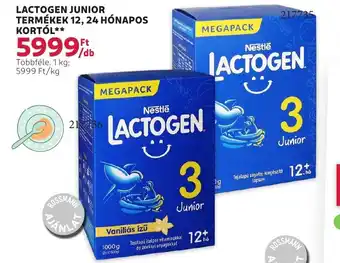 Rossmann Lactogen junior termékek 12, 24 hónapos ajánlat