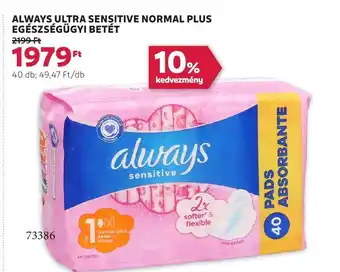 Rossmann Always ultra sensitive normal plus ajánlat