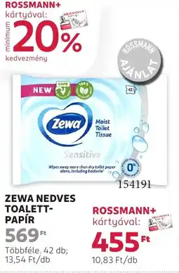 Rossmann Zewa nedves toalett- papír ajánlat