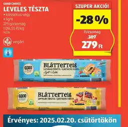 ALDI Good Choice Leveles Tészta ajánlat