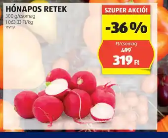 ALDI Hnapos retek ajánlat