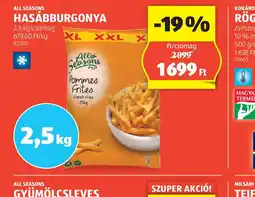 ALDI All Seasons Hasábburgonya ajánlat