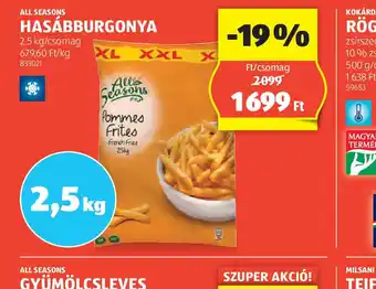 ALDI All Seasons Hasábburgonya ajánlat