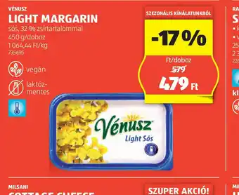 ALDI Vénusz Light Margarin ajánlat