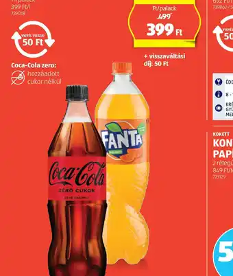 ALDI Coca-Cola/Fanta Szénsavas Üd KONYHAI PAPÍRTÖRLŐtőital ajánlat