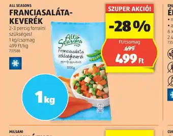 ALDI All Seasons Franciasaláta-keverék ajánlat