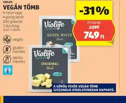 ALDI Violife Vegán Töm ajánlat